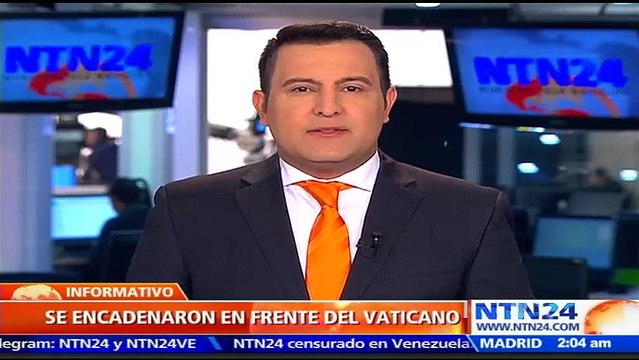 Lilian Tintori, Mitzy de Ledezma y Antonieta de López se encadenan frente al Vaticano pidiendo la libertad de los presos políticos