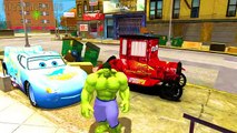 Disney PIXAR cars For kids Lizzie McQueen & Dinoco Spiderman & Hulk Nursery Rhymes