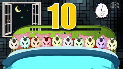 Ten In The Bed Nursery Rhymes | Number Song | Cartoon Animation Songs With Lyrics for Kids