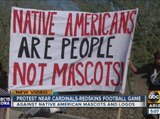 Group protests Washington's NFL mascot before Arizona Cardinals game