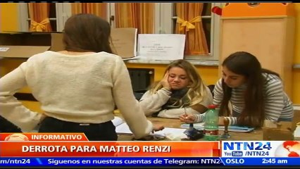 Referendo en Italia: gana la opción del ‘No’, el primer ministro reconoce la derrota y anuncia su dimisión