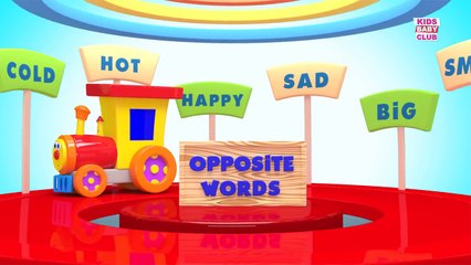 Nursery Rhymes By Kids Baby Club - Ben The Train | Ben Meets The Opposite Words | Opposites Song