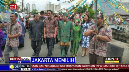 Blusukan ke Kemayoran, Djarot Hadiri Pernikahan Warga