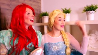 Spiderman, Frozen Elsa Mermaid & Ariel vs Ursula! w_ Pink Spidergirl! 01