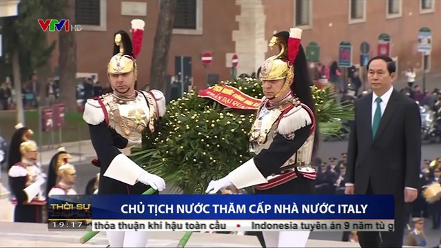 Chủ tịch nước Trần Đại Quang thăm cấp nhà nước Italy