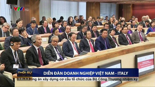 Chủ tịch nước Trần Đại Quang phát biểu tại diễn đàn doanh nghiệp Việt Nam - Italy