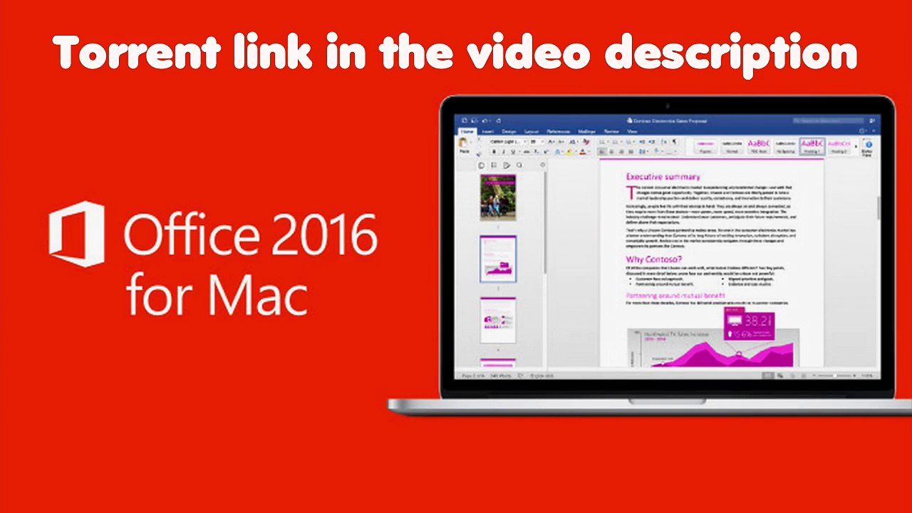 Microsoft Office For Mac 2016 + Crack [Torrent]