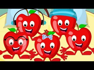 Five Little Apples | Kids Nursery Rhyme | Children's Song | Video For Infants