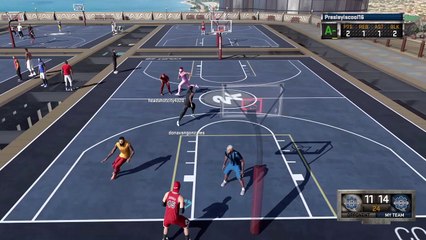 360 between the legs Ally oop