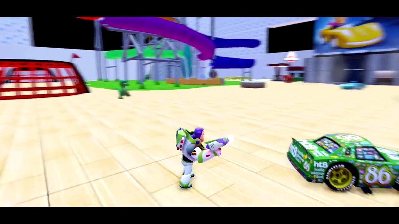 [ Lightning McQueen ] Toy Story Room with Buzz Lightyear Superhero & Toy Story Woody ! Cars & Kids F