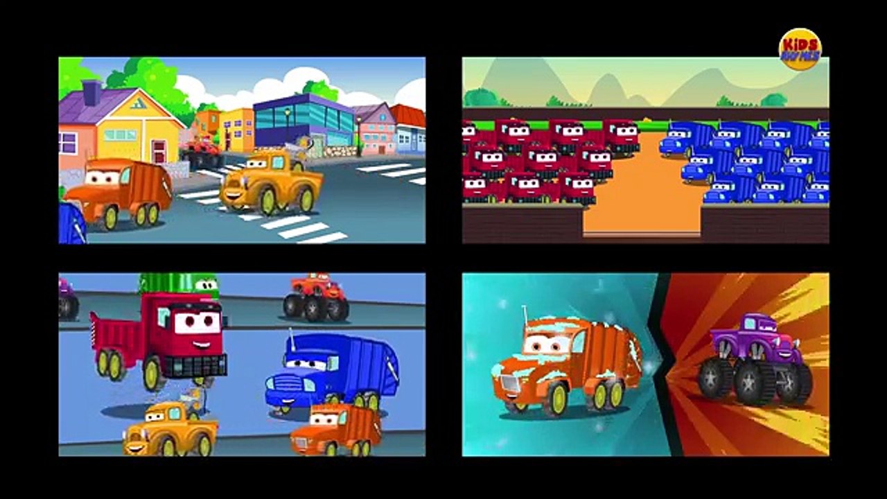 trucks everywhere | car songs and rhymes | cartoon cars