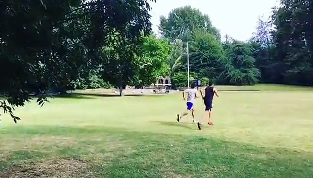 Ahmed Shehzad And Shahid Afridi Practicing Together