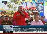 Venezuela:PSUV reechaza acciones injerencistas de voceros del Vaticano