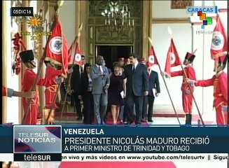 Presidente Maduro recibe a primer ministro de Trinidad y Tobago