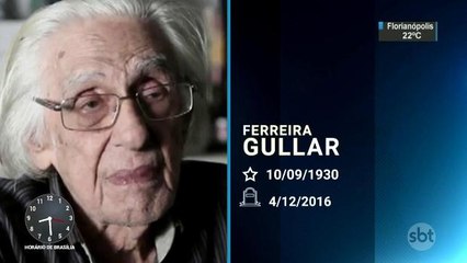 Corpo do poeta Ferreira Gullar é enterrado no Rio de Janeiro