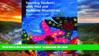 Buy NOW Libby G. Cohen Teaching Students with Mild and Moderate Disabilities: Research-Based