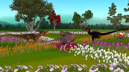 Download Video: Dinosaurs Cartoon Singing And Dancing Ringa Ringa Roses Nursery Rhymes For Children