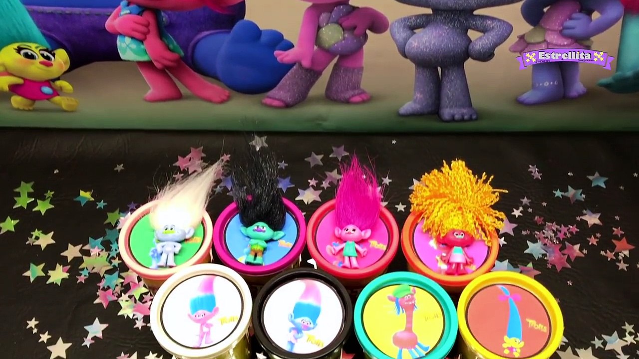 TROLLS HUEVOS DE PLASTILINA Play Doh Juguetes en español