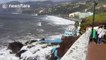 Strong winds bring rough sea to Funchal