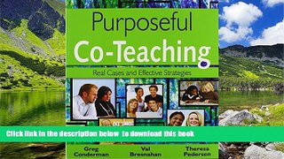 Pre Order Purposeful Co-Teaching: Real Cases and Effective Strategies Gregory (Greg) J. (James)