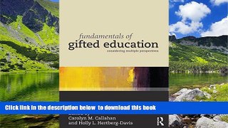 Pre Order Fundamentals of Gifted Education: Considering Multiple Perspectives  Full Ebook