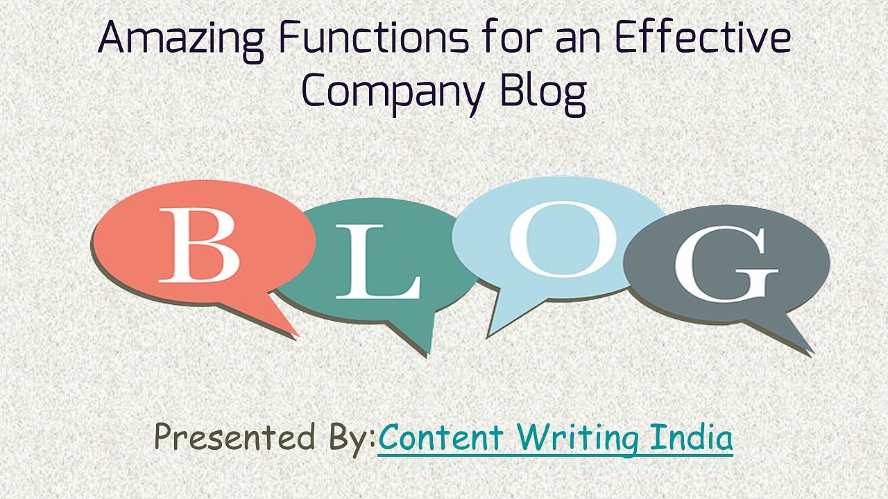 Amazing fuctions for an effective company blog