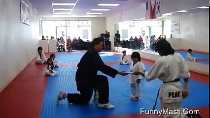 Little Kid Got White Belt Cute Training Video
