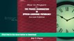 Pre Order How to Prepare for the Praxis Examination in Speech-Language Pathology Full Book