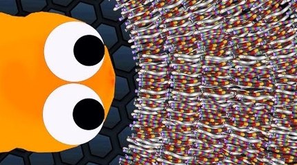 KWEBBELKOP-1 WORM vs. 1000 WORMS! (Wormax.io)