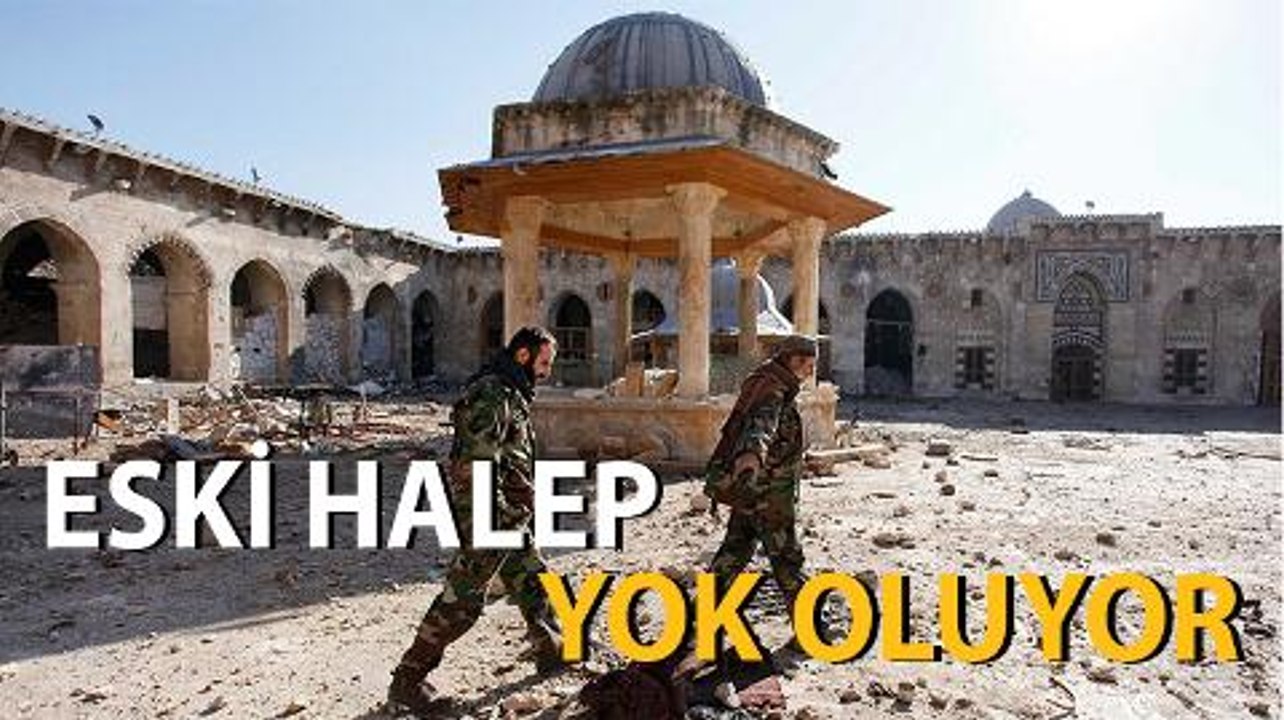 Halep'in kültürel mirası da yok oluyor