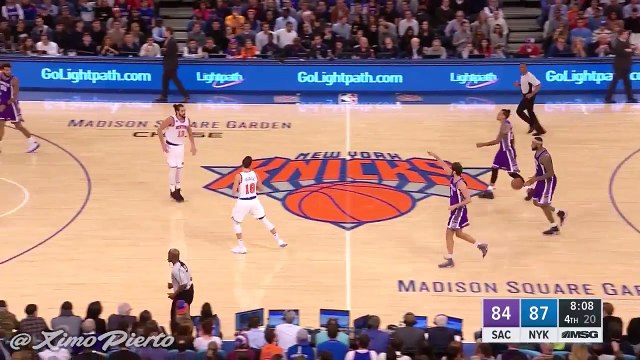 DeMarcus Cousins Shoves Joakim Noah Kings vs Knicks December 4, 2016 2016-17 NBA Season