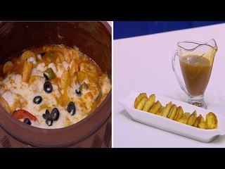 طاجن جمبري بالخضار - موز بالكراميل | شبكة و صنارة حلقة كاملة