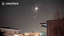 Moon and Venus observed over Switzerland