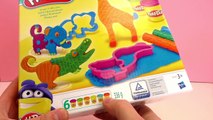 Play doh Safari Playset – Animaux exotiques en pâte à modeler avec moules –Unboxing