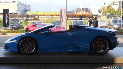 2016 Lamborghini Huracan Spyder - Start Up, Revs, Roof in Action & Overview