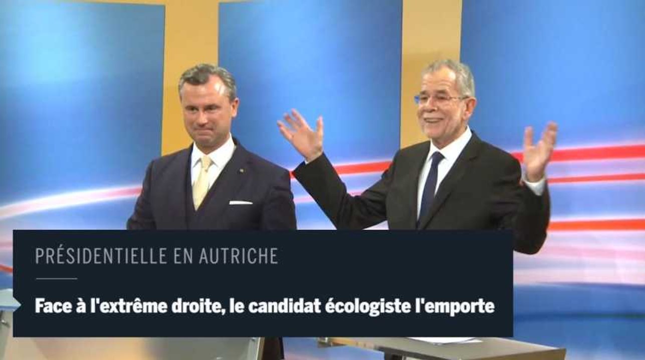 Autriche : le candidat écologiste Van der Bellen défait l'extrême droite