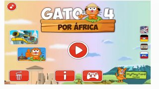 gato por africa. juegos para niños. childrens,kids. game.