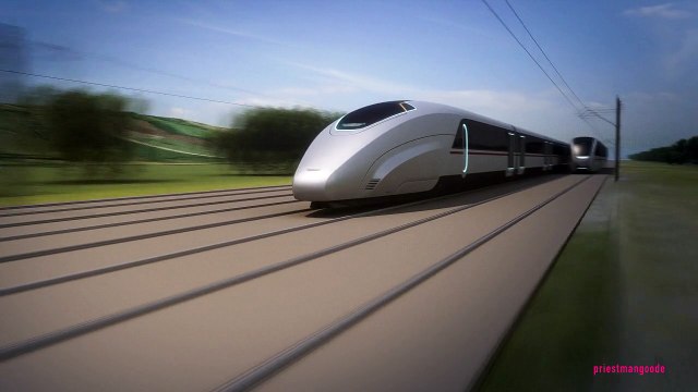 Un train capable de transférer des passagers en gare sans s'arrêter ni ralentir