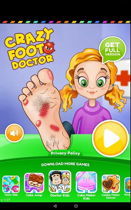 Crazy Foot Doctor - Kids Games Android and ios Gameplay 2016