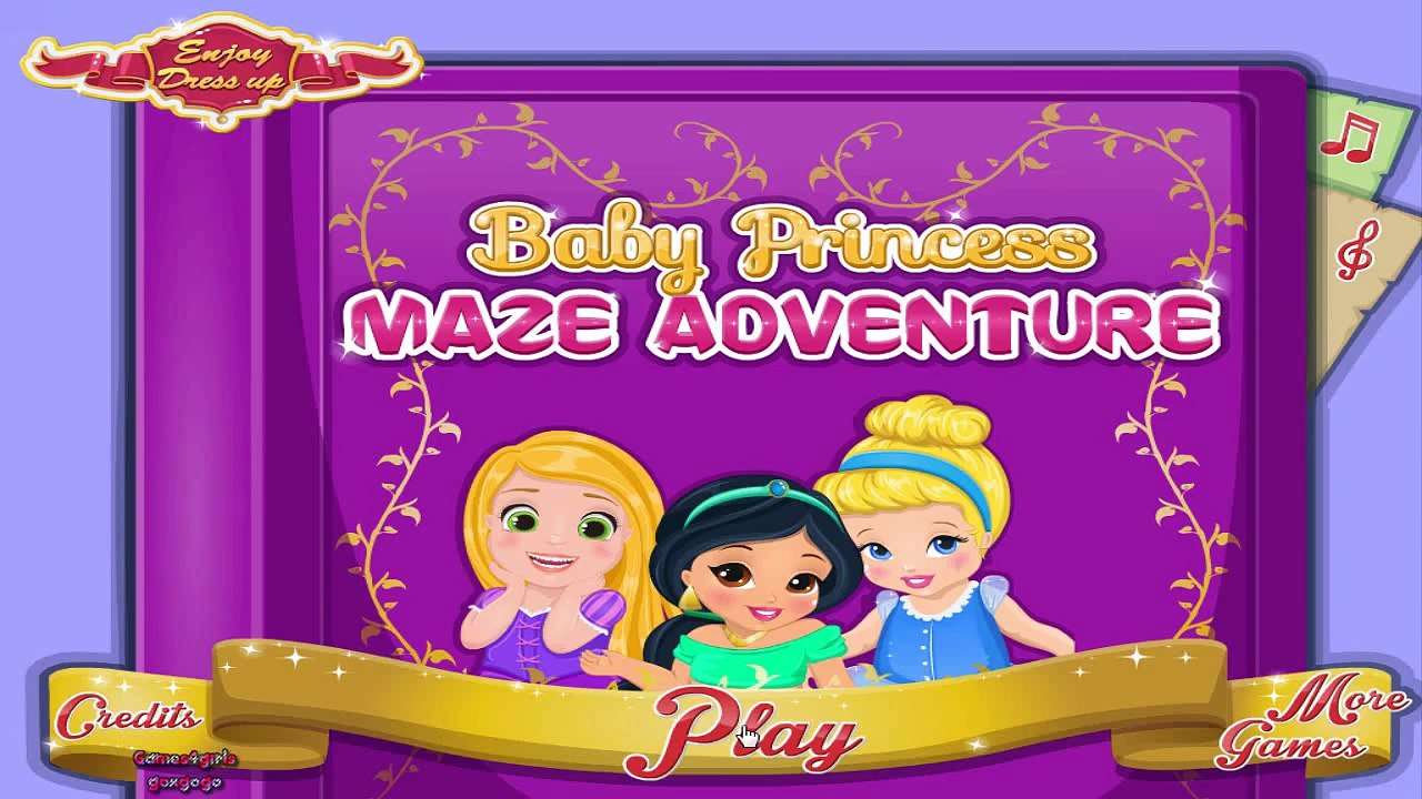 Baby Princess Maze Adventures - Princesses Rapunzel, Jasmine and Cinderella Game for Girls