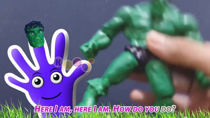 Avengers Toys Finger Family Nursery Rhymes by KidsW