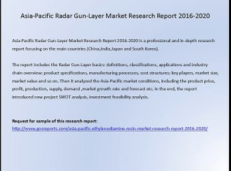 Asia-Pacific Radar Gun-Layer Market Research Report 2016-2020