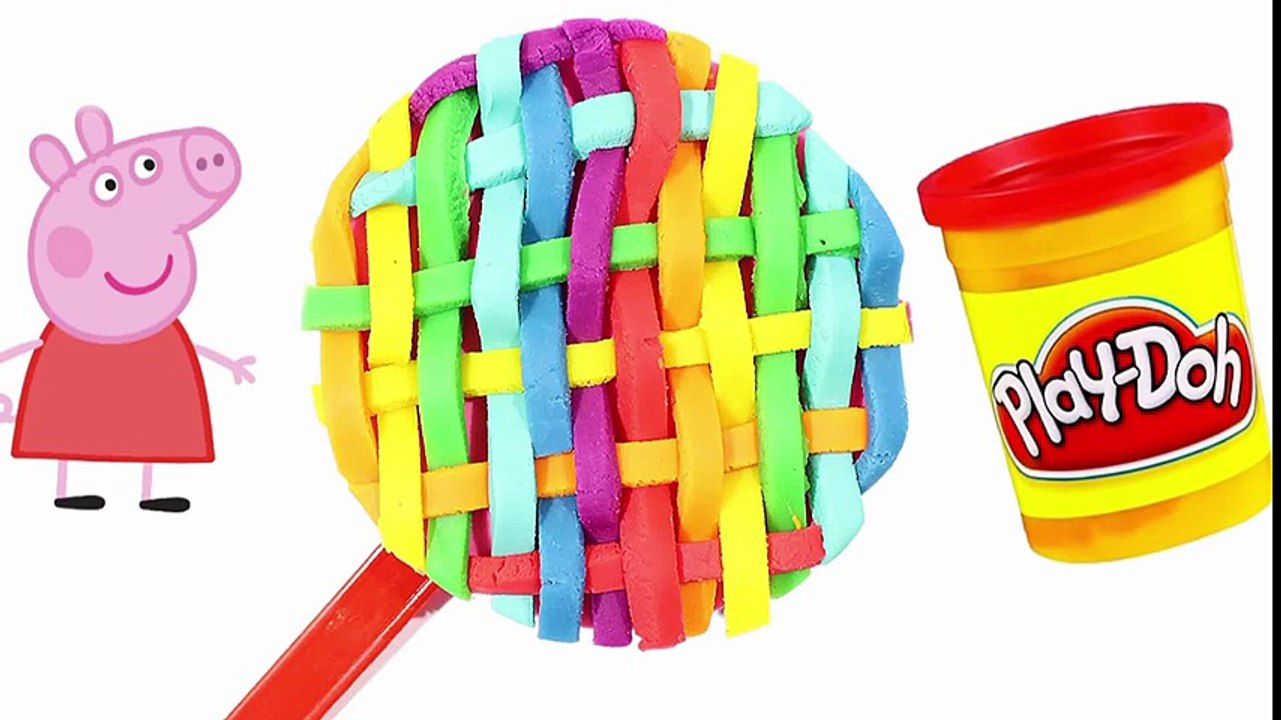 Play Doh Smiley Face with Dinosaur Fossil Stampers Fun and Creative for Kids ❃❃❃ peppa pig toys❃