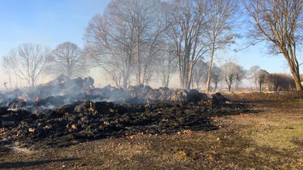 Deux hangars incendiés près de Caen