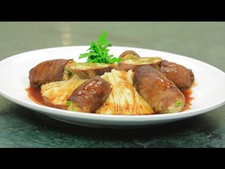 لفائف اللحم بالدجاج | الشيف شربيني