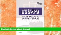 Hardcover Law School Essays That Made a Difference, 5th Edition (Graduate School Admissions