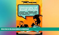 READ University of South Florida: Off the Record (College Prowler) (College Prowler: University of
