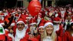 Festive fun as sea of Santas hits Athens' streets