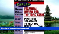 Read Book Kaplan Essential Review For The TOEIC Exam 1997 w/Audio CD-ROM (Kaplan Toeic)  Full