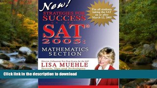 Hardcover Strategies for Success on the SAT* 2005: Mathematics Section  Full Book